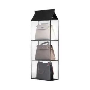 [반려] 가방쇼케이스 심플 걸이식 가방정리대  블랙