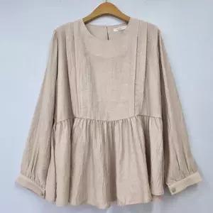 빅사이즈 603 신데렐라핀턱블라우스 DLYU229