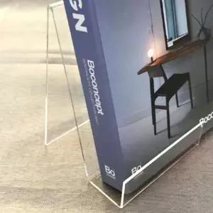 [하프클럽/셀러허브]거치대 아크릴진열대 중형 투명 책전시대 전시