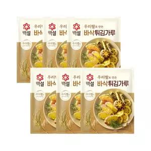 백설 우리쌀로 만든 바삭 튀김가루 1kg x6개