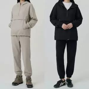 [하프클럽/셀러허브_여성트랜드패션]나일론 바스락 아노락 조거팬츠 세트 J