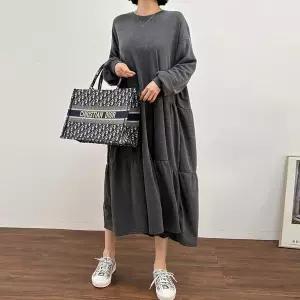 [하프클럽/셀러허브_여성트랜드패션]빅사이즈 603 롱티어드맨투맨원피스 DBA