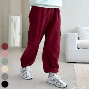 [의류] 카고바지 여자 바지 밑단 카고 스타일 스트링 Y2K 와이드 팬츠