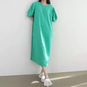 [하프클럽/셀러허브_여성트랜드패션]빅사이즈 603 러브셔링반팔롱원피스 DWB