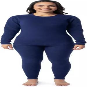 룸 여성용 스트레치 플리스 안감 보온 내복 속옷 세트의 열매