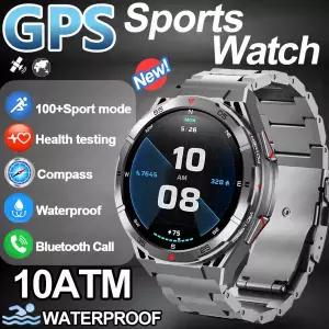 호환  2025 프리미엄 GPS 스마트워치 HD AMOLED 디스플레이 블루투스 통화 내장 GPS 10ATM 방수 아웃도어