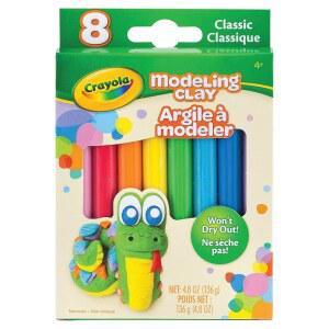 크레욜라 모델링 점토 5온스 다양한 클래식 색상 8개 세트