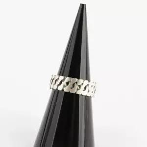 [신상오픈런]볼드링 무광 빈티지 컷아웃 실버 체인모양 은반지 (29965321)