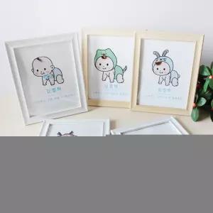 기념 배냇머리 배냇 커스텀 100일 신생아 아기 액자 보관 선물 축하 백일 출산 머리