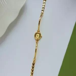 호환  여성용 여성 시계 소형 다이얼 쿼츠 시계 실버 골드 구리 오롤로지오 여성용 고급 손목시계 타원형