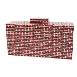 종이벽돌블록 놀이 중형 브라운 50피스 에듀블럭 조립하기 블록쌓기 대근육