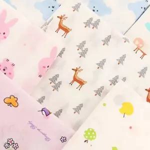 신생아 가제 손수건 무형광 패턴 10매 아기 가제 손수건 대형 가제천 목수건 목욕 세안