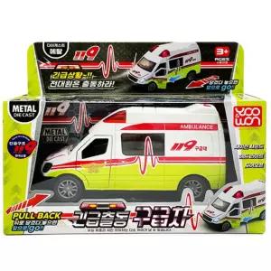 자동차완구 구급차 사운드 수동으로움직이는 유아 보육기관 앰뷸런스 구조