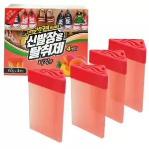 방향제 신발장구석용 탈취제 4개입 피치향 B산도깨비099