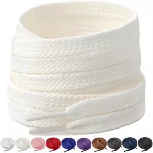 운동화용 핸드샵 3/8인치 플랫 신발끈 2켤레 더블 레이어