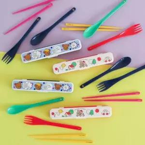 데일리라이크 직장인 어린이 학생 휴대용 수저 젓가락 포크 세트