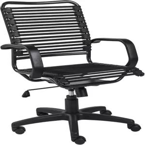 홈루트 블랙 조절식 스위블 번지 롤링 오피스 의자
