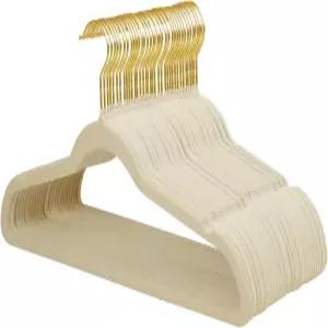 360° 회전 골드 훅이 있는 맨고트리 벨벳 코트 걸이 미끄럼 방지 펠트 슈트 재킷 스웨터 셔츠 드레스