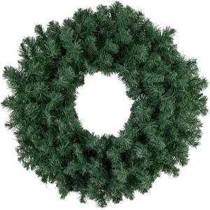 콜로라도 스프루스 인공 크리스마스 화환 24인치 조명 없음