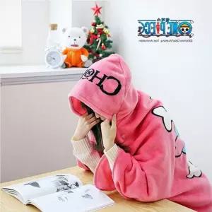 양면극세사 대형 후드담요 블랭킷 사무실용 학교용 방한용 1개