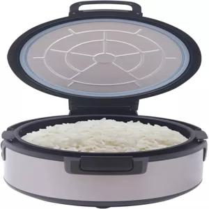 라이스 워머 19L/20Qt 상업용 100W 논스틱 이너 라이너 포트가 있는 스테인리스 스틸 단열 버킷 이중 온도