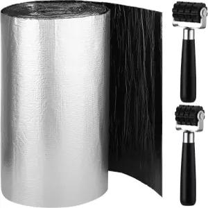 Frienda 200 Mils 자동차 단열 매트 고무 롤러 소음 차단 자동 열 차폐 자기 후드 천장 도어용 24 x 425