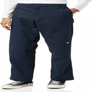 디키스 남성용 플렉스 더블 무릎 작업 바지 - 레귤러 핏 유틸리티 유니폼 현장 또는 사무실용 내구성