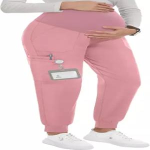 팩브리즈 여성용 임부용 스크럽 6포켓 작업복 임부 조거 임신 바지 S-XXL