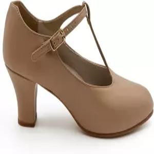 카프지오 주니어 풋라이트 T-스트랩 캐릭터 슈 카라멜 14M