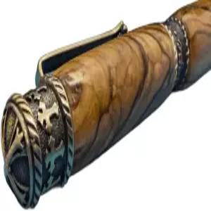 수공예 올리브 나무 펜 리필 가능한 잉크가 포함된 천연 필기구 우아한 책상 액세서리 사려 깊은 글쓰기를