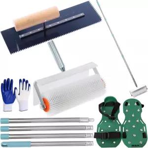 셀프 레벨링 도구 키트 콘크리트 에폭시 바닥재 강철 노치 트롤 시멘트 바닥 페인트 도구를 위한 62인치