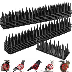 버드 스파이크 외부 안티 디펜더를 위한 야외 고양이 다람쥐 너구리 비둘기 동물 억제 20팩 18.7피트/5.7M