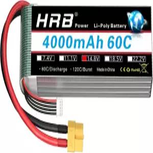 HRB 4S 리포 배터리 XT60 4000mAh 60C 14.8V RC 보트 카 트럭 멀티로터 헬리콥터 쿼드콥터 비행기 보트와