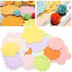 종이 퀄링 키트 20PCS 아트 스트립 꽃 디자인 컬러풀 로제트 도구 공예품