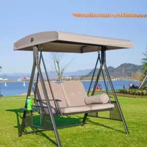 가든 그네 파티오 쿠션 스윙체어 2인용 자외선차단 야외 휴식 커버