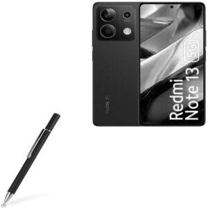 Xiaomi Redmi Note 13 5G와 호환되는 BoxWave 스타일러스 펜 FineTouch 정전식 초정밀 제트 블랙