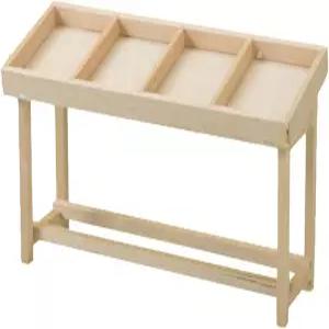 LUOZY 미니어처 나무 선반 음식 진열 하우스 채소 과일 피규어 미니 인형집 노점 모델