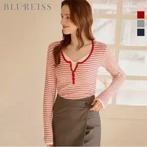 [블루레이스] 펜던트 반오픈 줄지 니트_B6S1KT2150