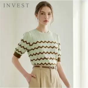 [인베스트] 배색 포인트 스카시 니트_IN6M1KT2261