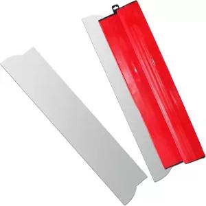 16인치 건식 벽체 스키밍 블레이드 2개의 PC 0.3mm 스테인리스 스틸 마감 벽용 스무딩 주걱 나이프 석고