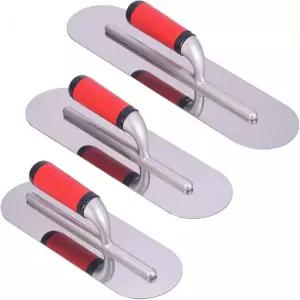 콘크리트 시멘트 건식 벽체 석고 석조 수평화를 위한 3PC 알루미늄 풀 트롤 세트12 x4 및 14 16 스테인리스