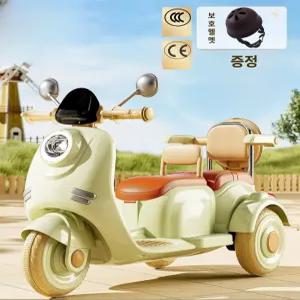 더류현 어린이날 선물 아동용 전동 삼륜차 충전식 리모컨 탑승 가능 장난감 자동차 2인용