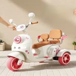 더류현 어린이날 아동용 전동 삼륜 오토바이 유아용 리모컨 장난감 선물용 이벤트 2인용