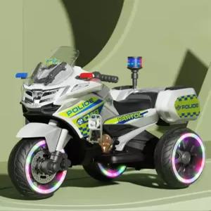 더류현 어린이날 선물 경찰 전동 삼륜차 자동차 장난감 충전식 리모컨 탑승 가능