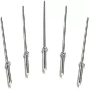 메탈 매저리 100 알루미늄 클로즈드 엔드 팝 리벳 1/8 x 1/4 그립 맨드릴 블라인드 돔 헤드 44 0.1880.250