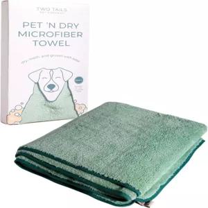 투테일 애완동물 회사 펫 앤 드라이 마이크로파이버 목욕 타월 발 얼굴 또는 소형견 건조 세탁용 흡수견