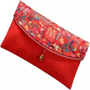 유온리테크 중국식 빨간 봉투 결혼식 약혼 현금 선물 더블 해피니스 심볼이 있는 전통 축하 패킷