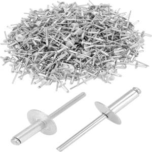 QWORK 대형 플랜지 블라인드 리벳 500개 5/8인치 직경 3/16인치 x