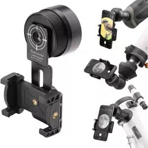 망원경 단안 쌍안경 스포팅 스코프를 사용한 스타부사 스마트폰 사진 어댑터 u2013 및 비디오 캡처 경량