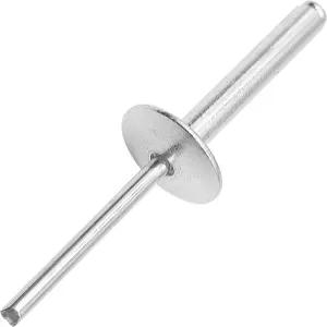 지안닥신 30Pcs 대형 플랜지 엑스트라 롱 블라인드 리벳 연장 길이 알루미늄 헤드 스틸 샹크 맨드릴